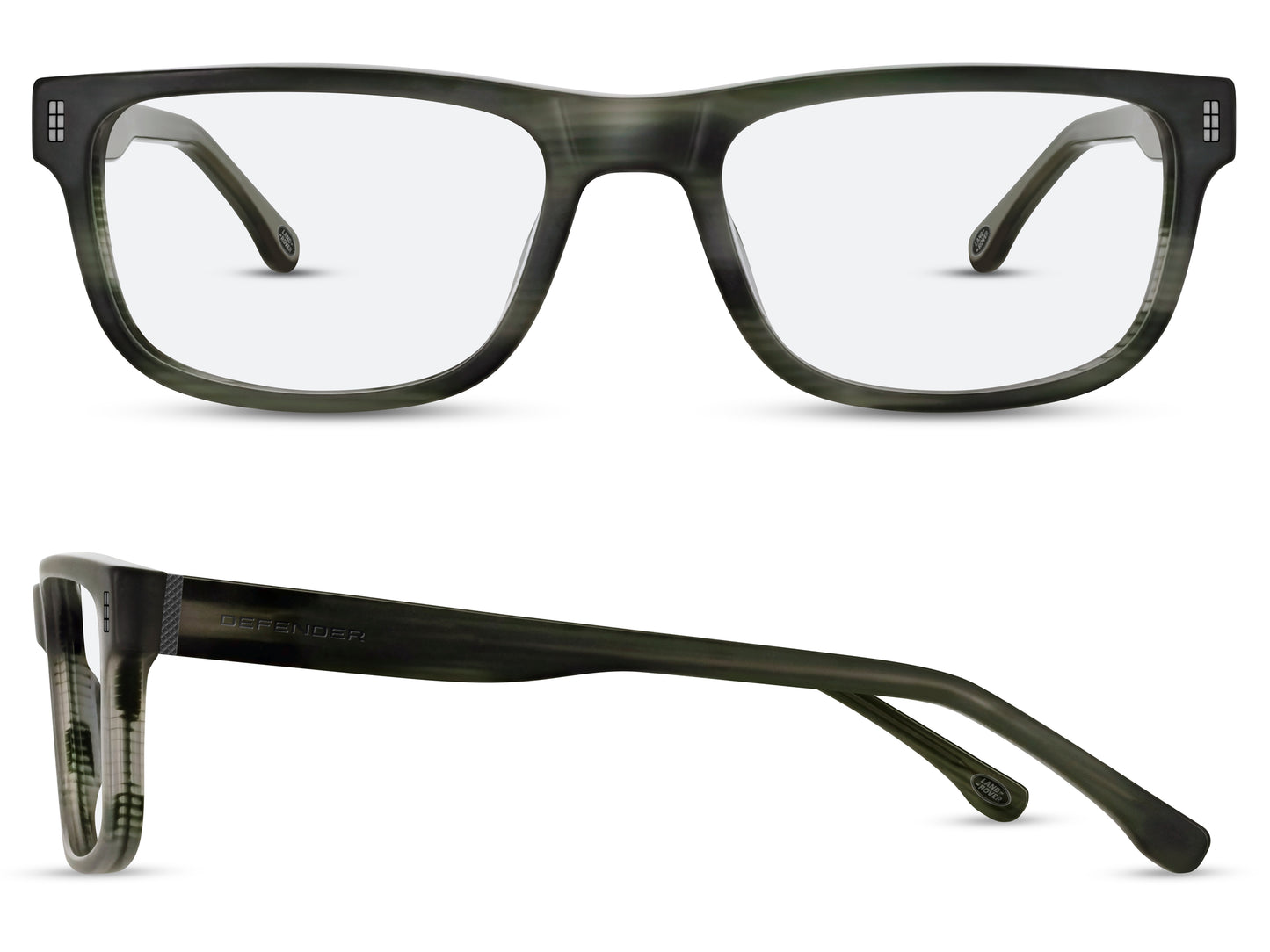 Defender avontuurlijke bril met stoer montuur